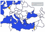 Carte de l'Europe et du Moyen Orien