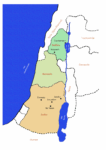 Carte du pays de Jésus, à son époque.